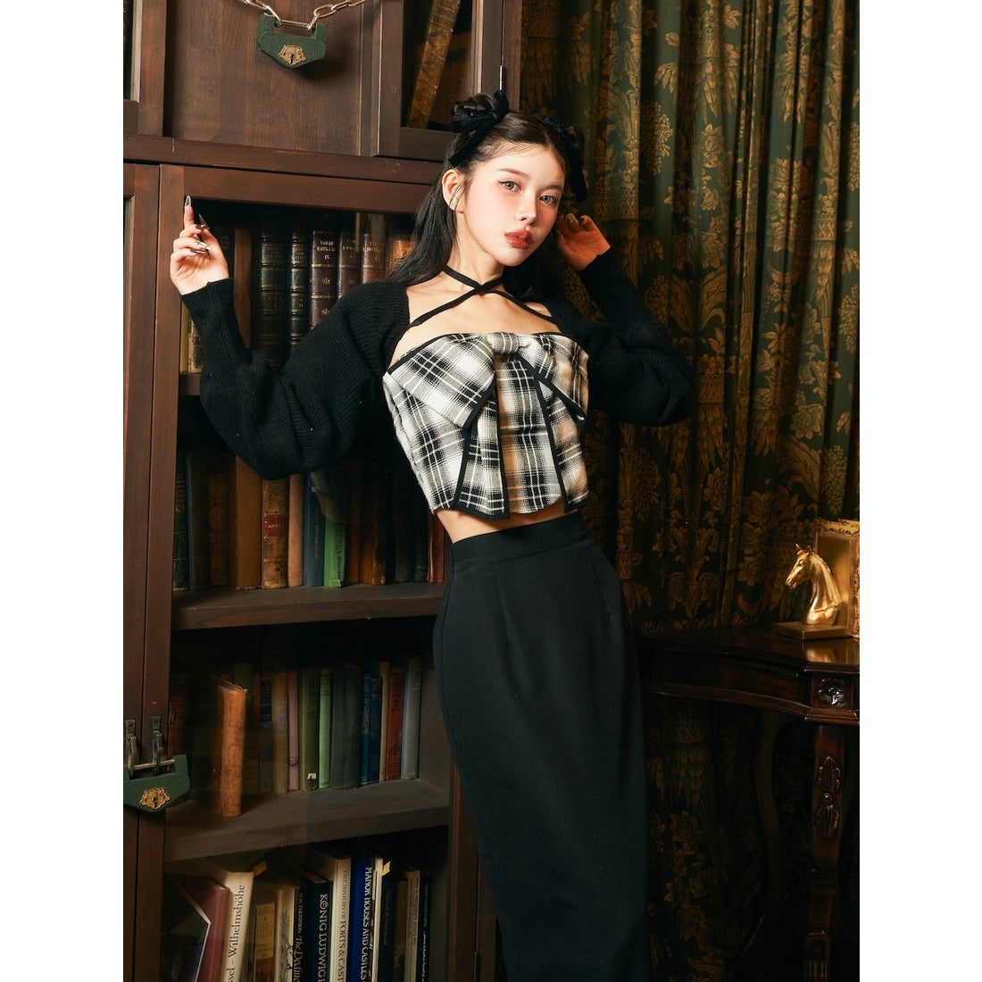 ダーリッチ Darich ビッグリボンアンサンブル （ブラック