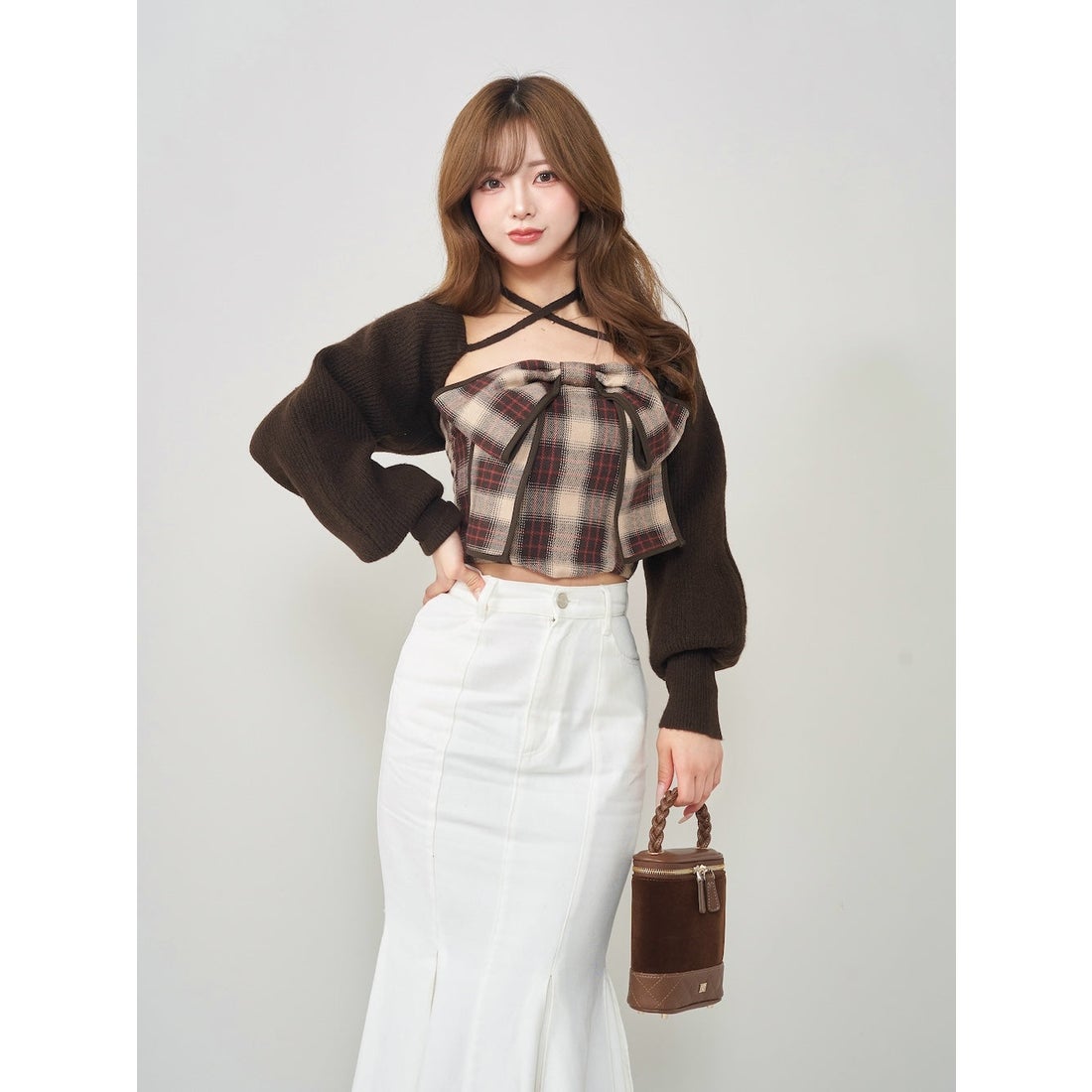 ダーリッチ Darich ビッグリボンアンサンブル （ブラウン