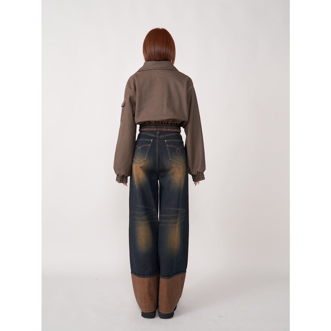 ダーリッチ Darich ビンテージライクワイドデニムパンツ （ブラック