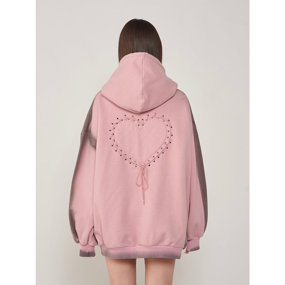 ダーリッチ Darich スプレーレースアップフーディ （ピンク