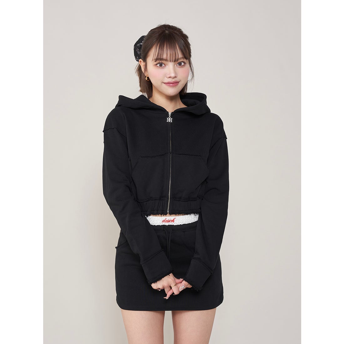 ダーリッチ Darich DDジップスウェットパーカー （ブラック