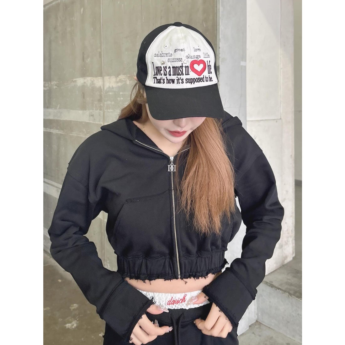 ダーリッチ Darich DDジップスウェットパーカー （ブラック