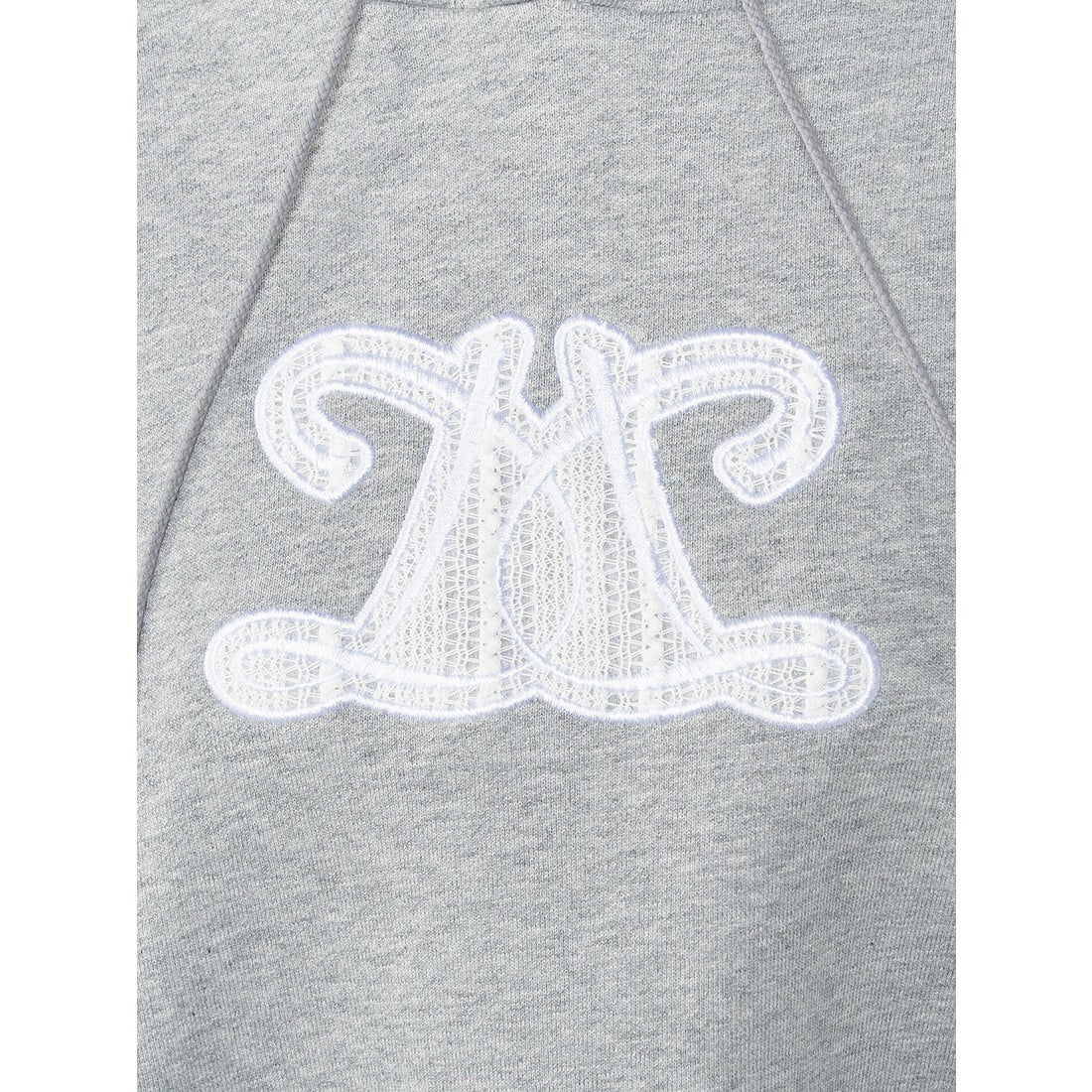 ダーリッチ Darich レースアップリケロゴフーディ （ホワイト） -靴