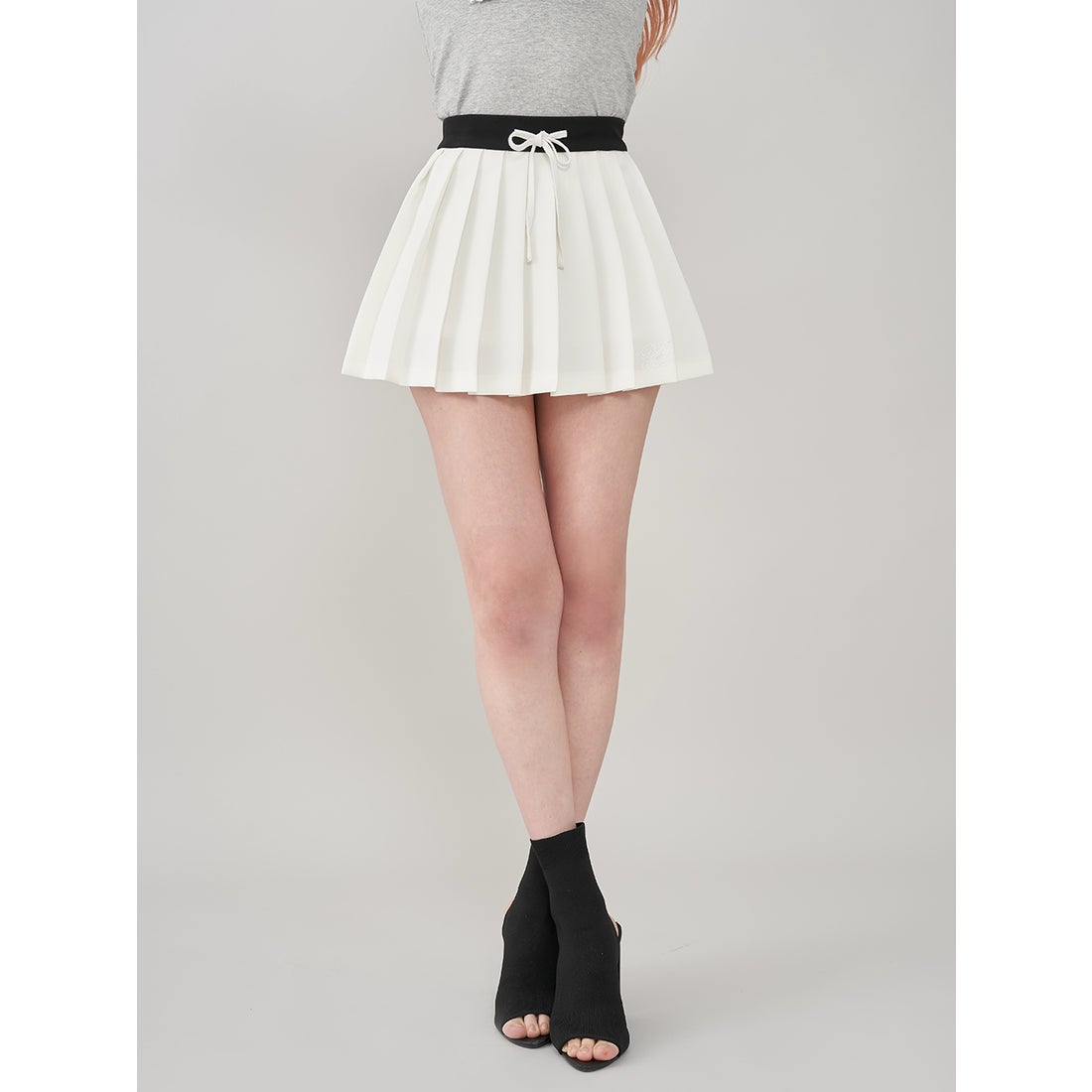 ダーリッチ Darich DRCHプリーツミニスカート （ホワイト