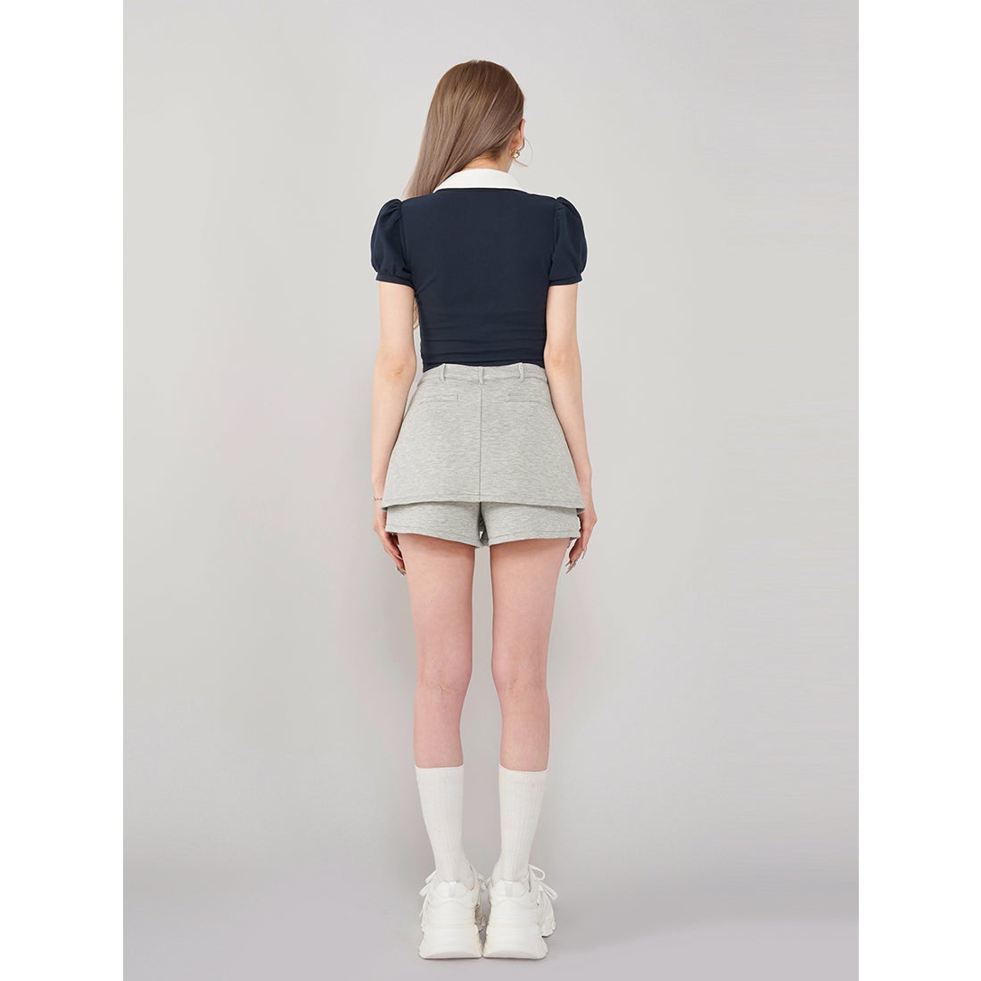 ダーリッチ Darich シルエットカットスカートライクショートパンツ