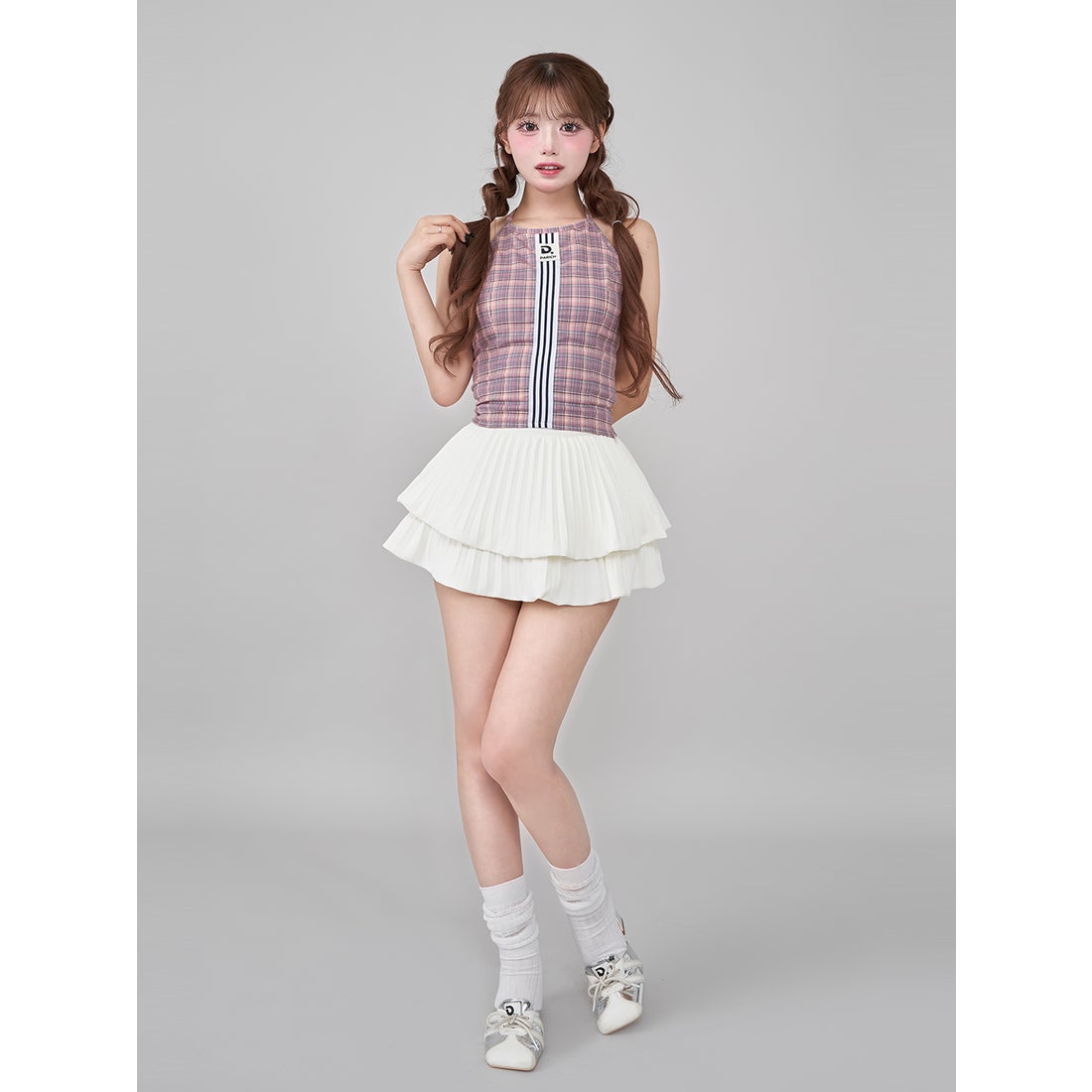 ダーリッチ Darich リメイクライクチェックアメスリトップス （レッド