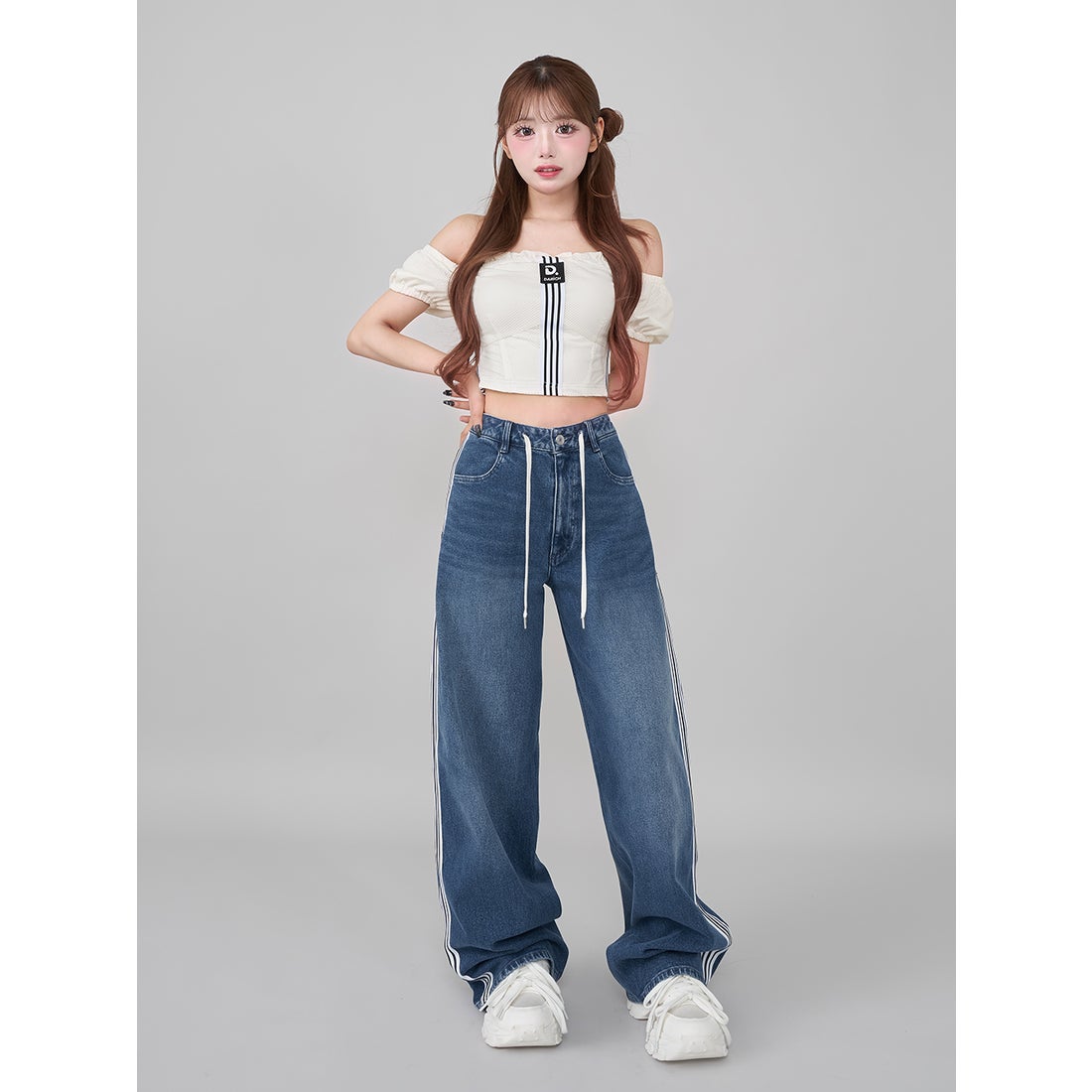 ダーリッチ Darich リメイクライクメッシュトップス （ネイビー