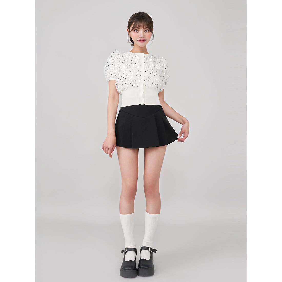 ダーリッチ Darich 美シルエットミニスカート （ブラック