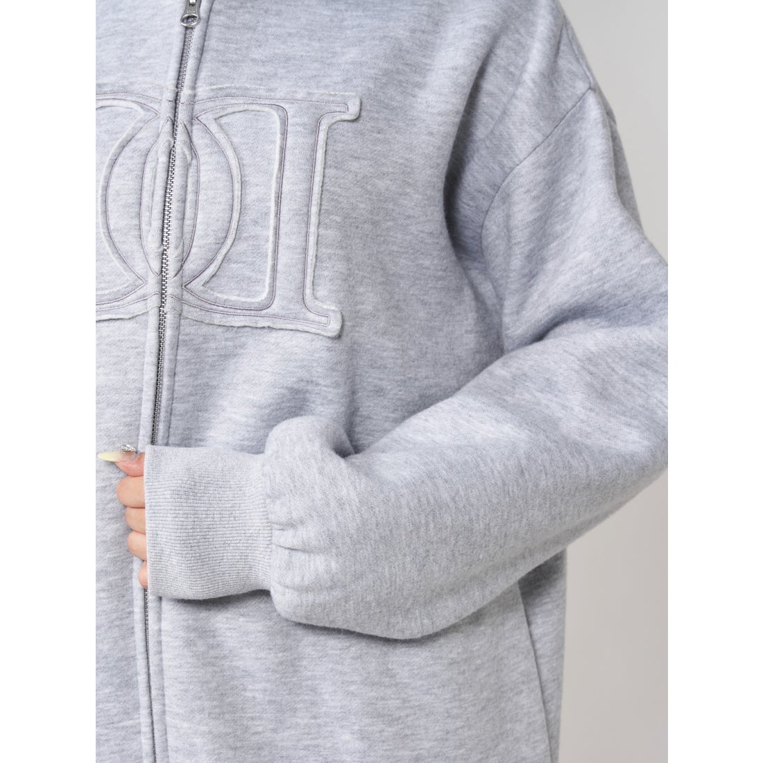 ダーリッチ Darich アップリケDDロゴパーカー （ホワイト） -靴