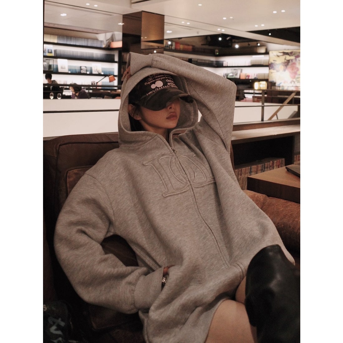 ダーリッチ Darich アップリケDDロゴパーカー （ピンク