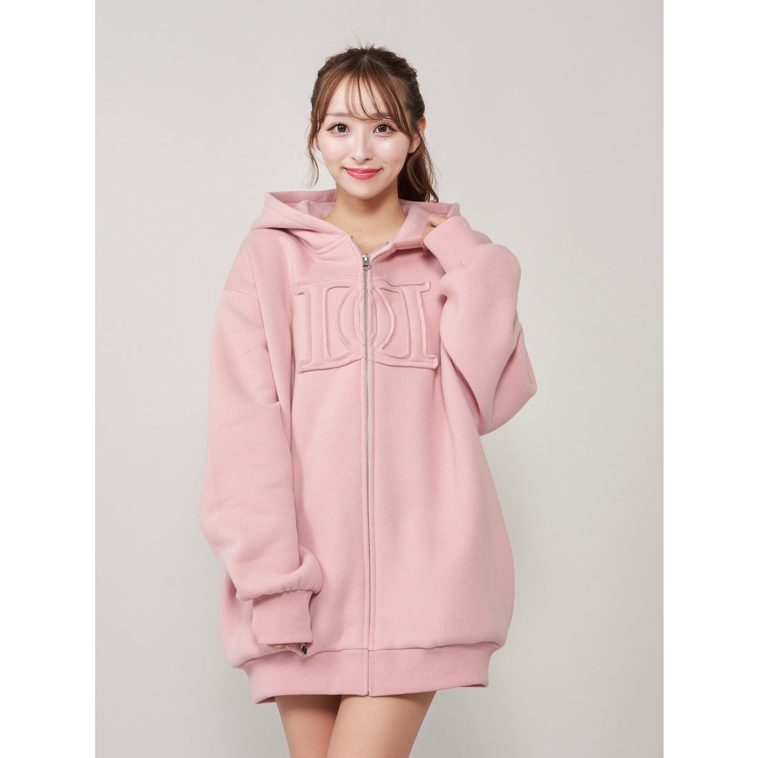 ダーリッチ Darich アップリケDDロゴパーカー （ピンク