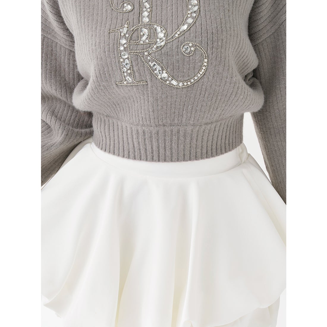 ダーリッチ Darich ボリュームバルーンミニスカート （ホワイト