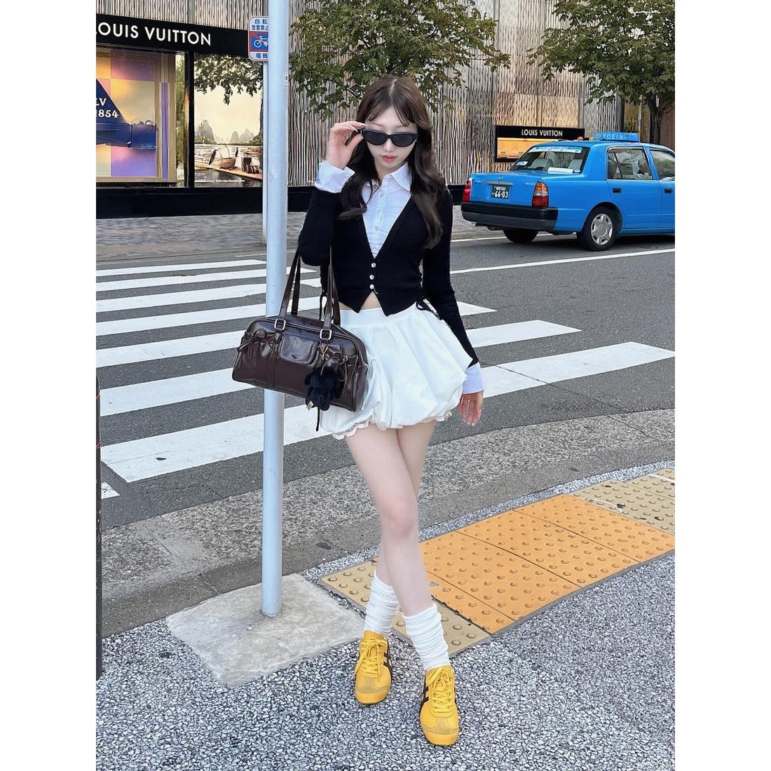 ダーリッチ Darich ボリュームバルーンミニスカート （ホワイト