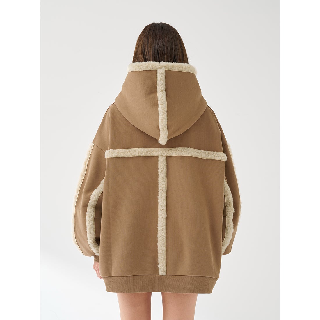 ダーリッチ Darich DDボアスウェットフーディー （アイボリー