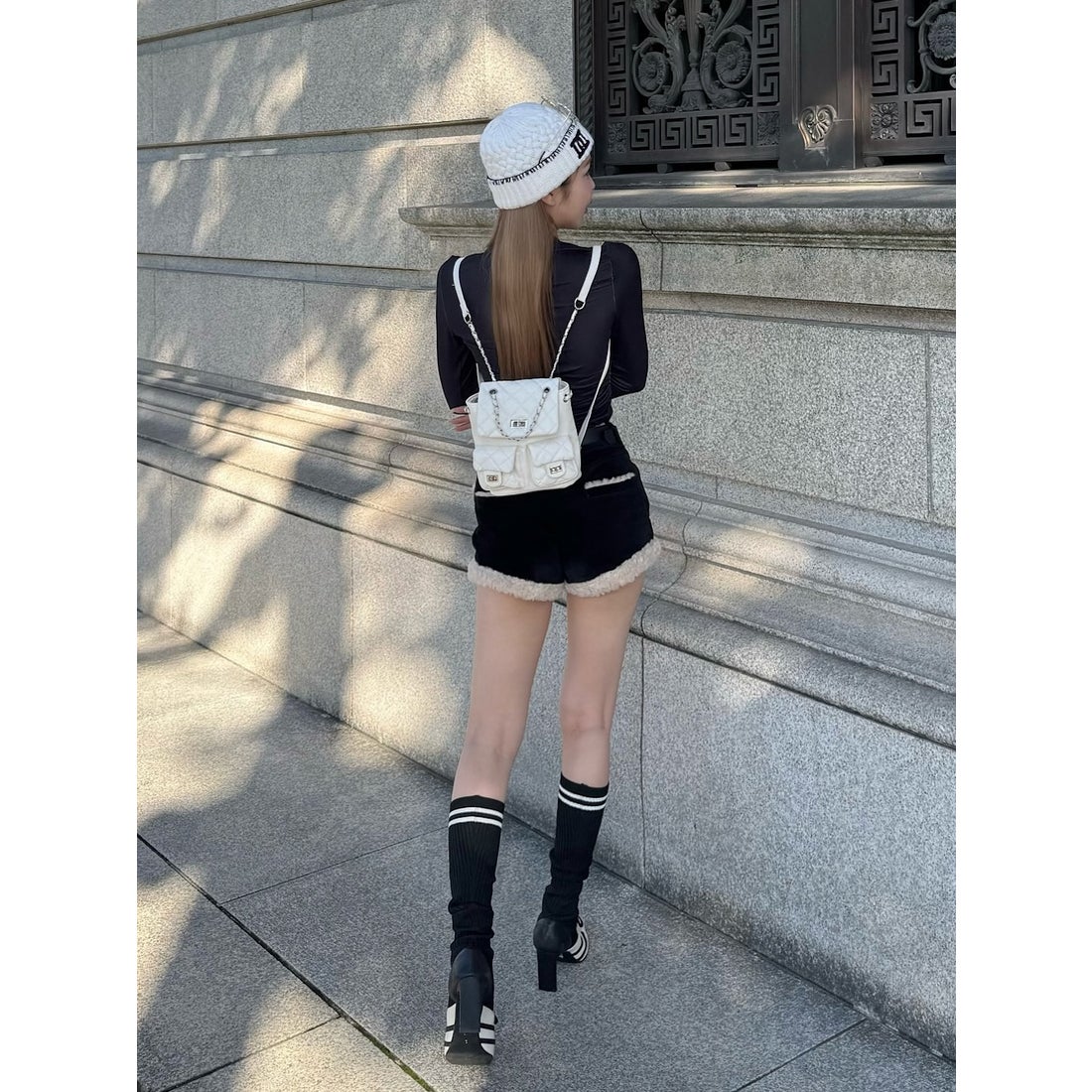 ダーリッチ Darich ポイントボアコーデュロイショートパンツ