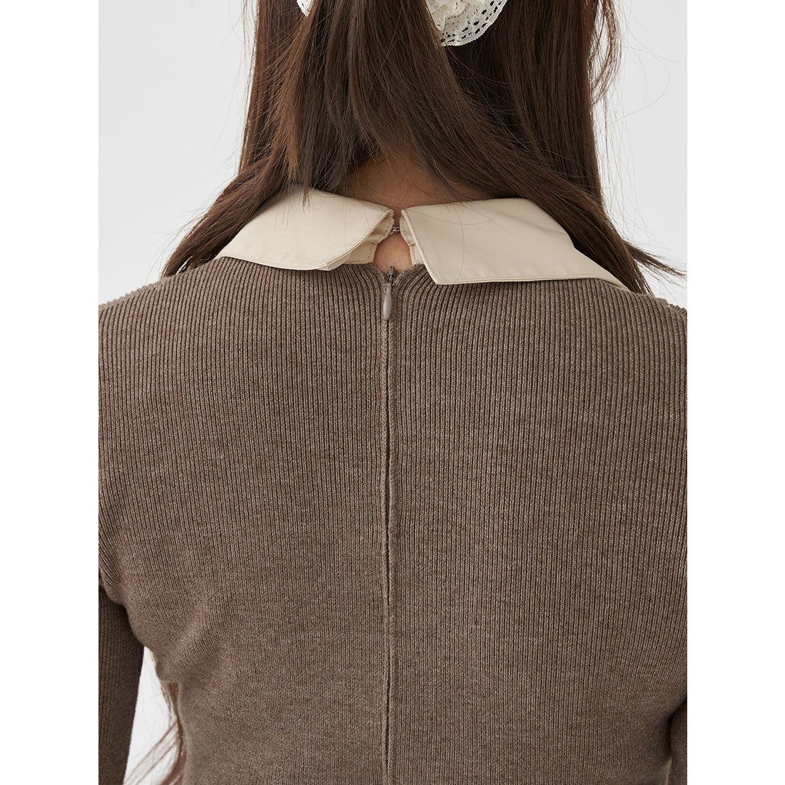 ダーリッチ Darich シャツドッキングプリーツミニワンピース