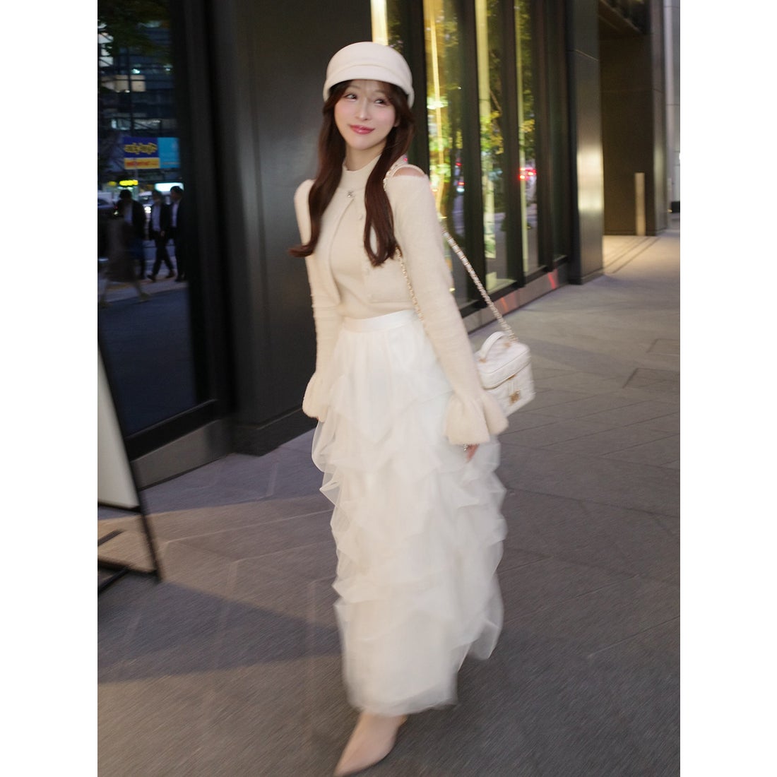 ダーリッチ Darich アンサンブルシャギーニットトップス （ブラック