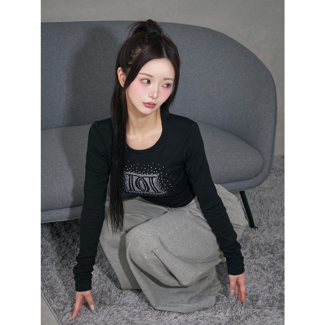 ダーリッチ Darich シャイニーDDロゴコンパクトロングTシャツ