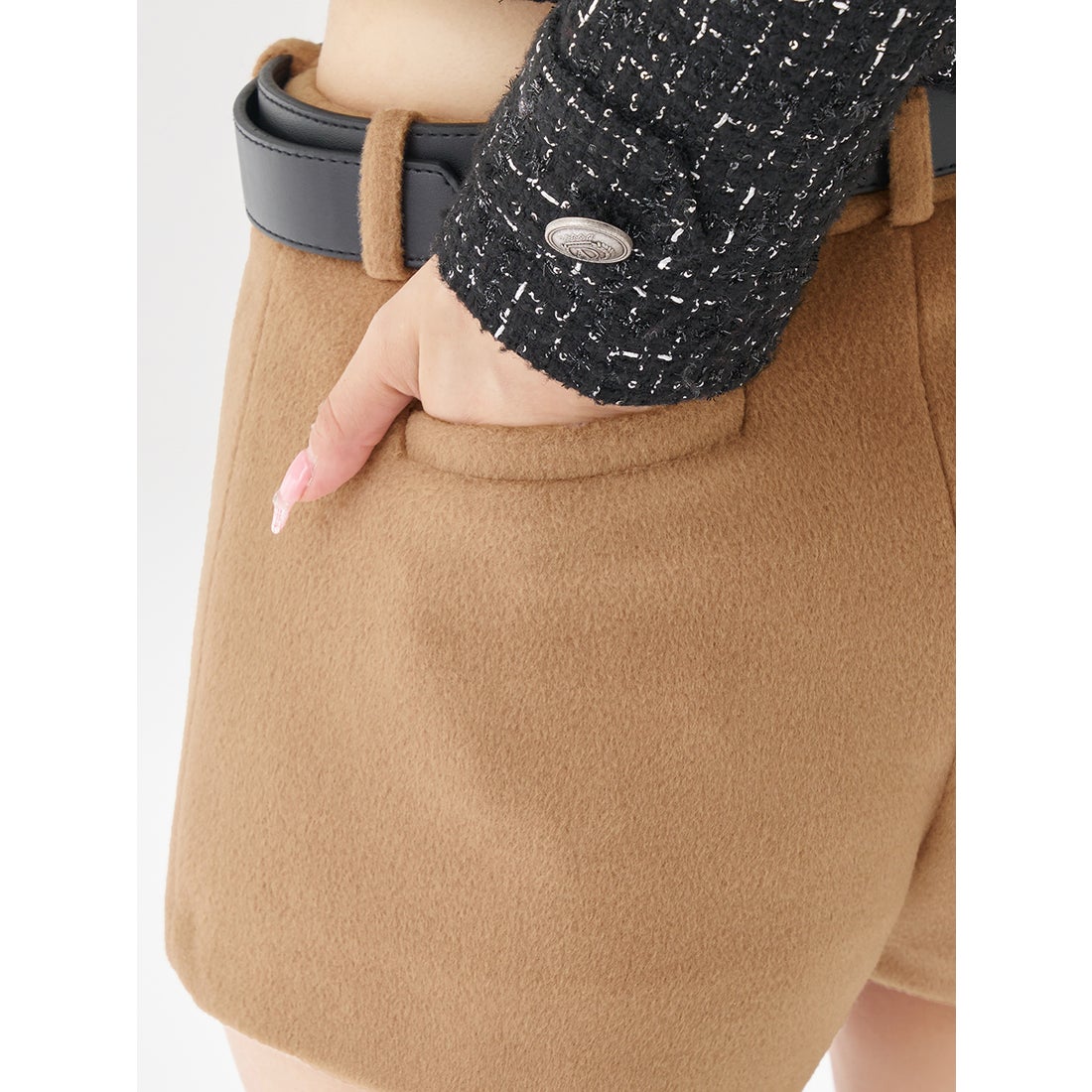 ダーリッチ Darich メルトンミドルショートパンツ （キャメル