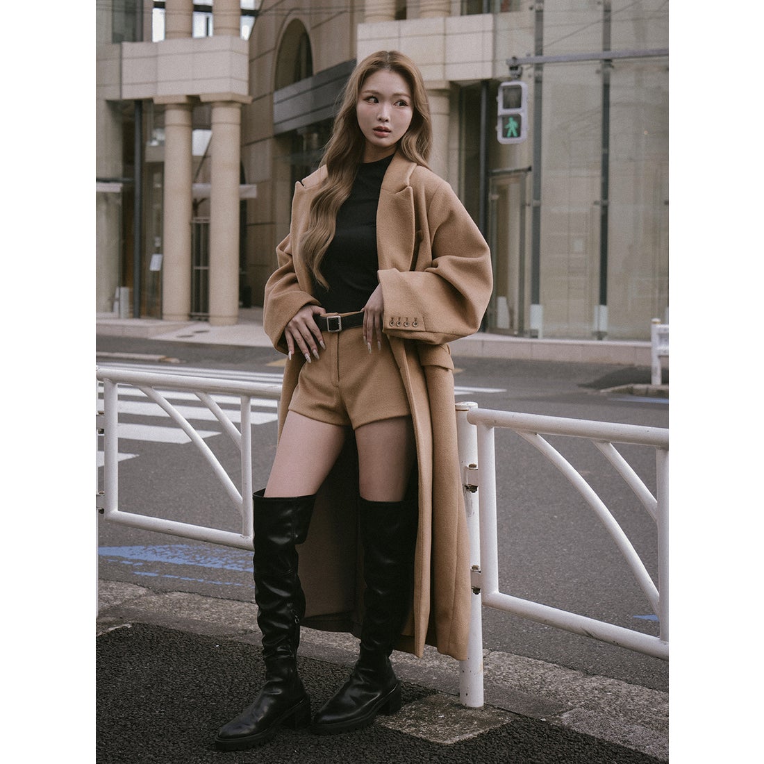 ダーリッチ Darich メルトンミドルショートパンツ （キャメル