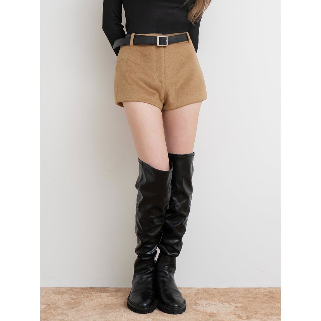 ダーリッチ Darich メルトンミドルショートパンツ （キャメル