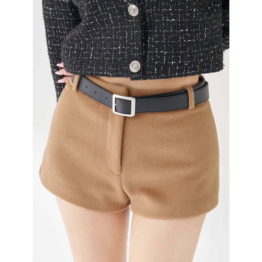 ダーリッチ Darich メルトンミドルショートパンツ （キャメル