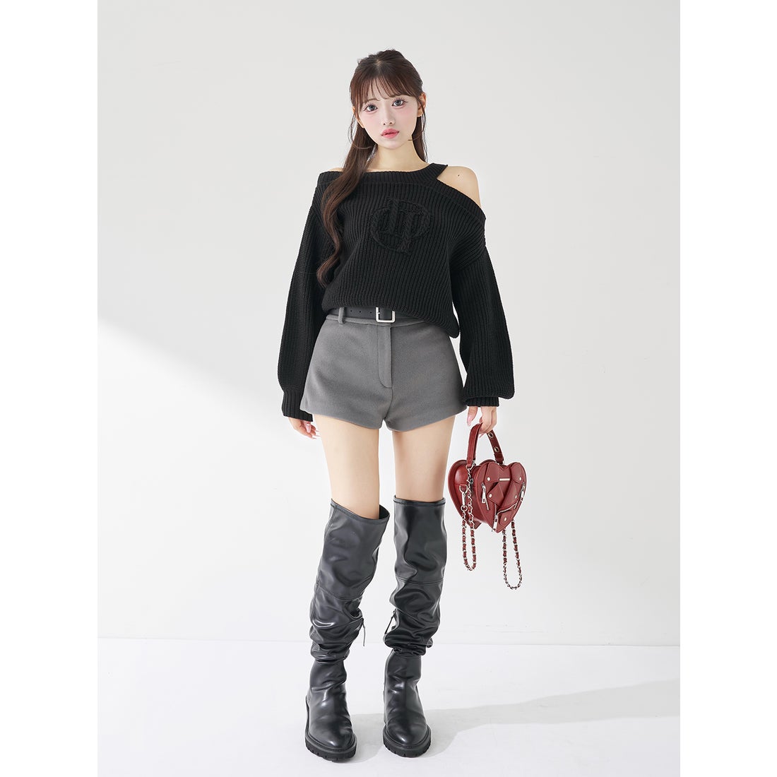 ダーリッチ Darich メルトンミドルショートパンツ （グレー