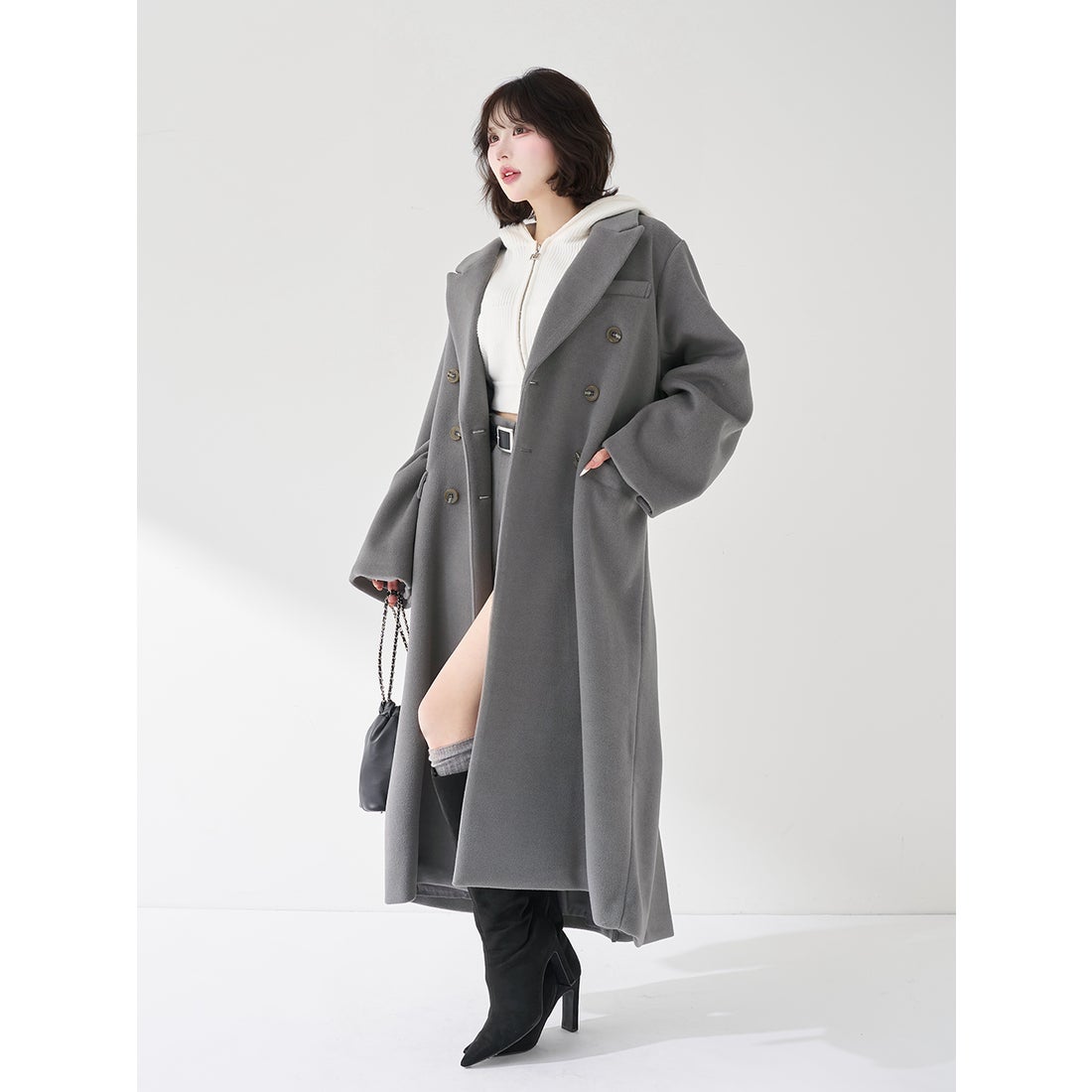 ダーリッチ Darich メルトンミドルショートパンツ （グレー