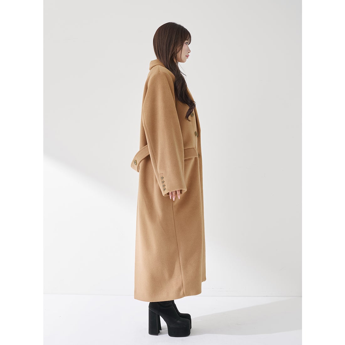 ダーリッチ Darich ダブルロングチェスターコート （グレー