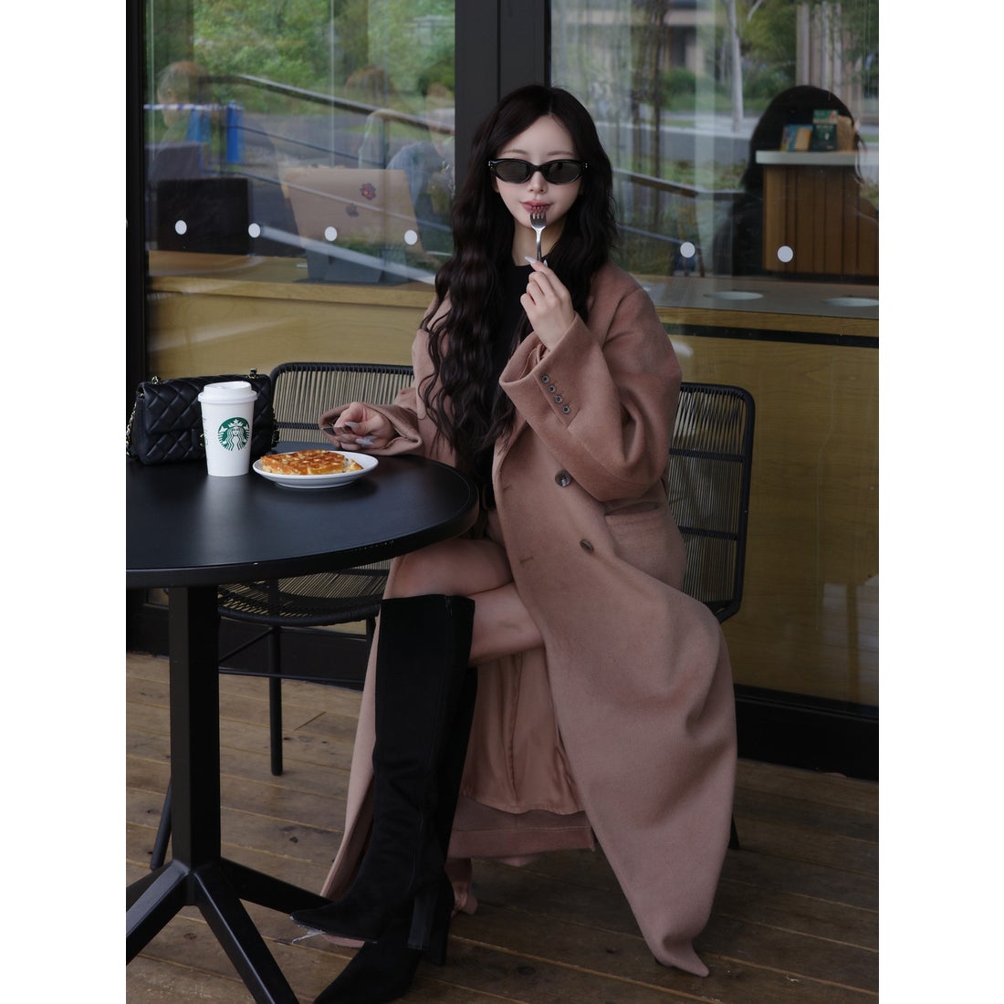 ダーリッチ Darich ダブルロングチェスターコート （キャメル