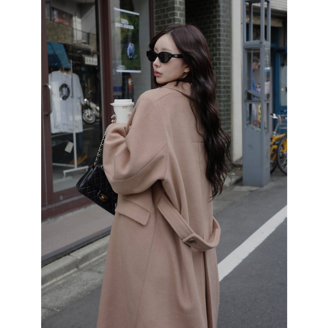 ダーリッチ Darich ダブルロングチェスターコート （キャメル