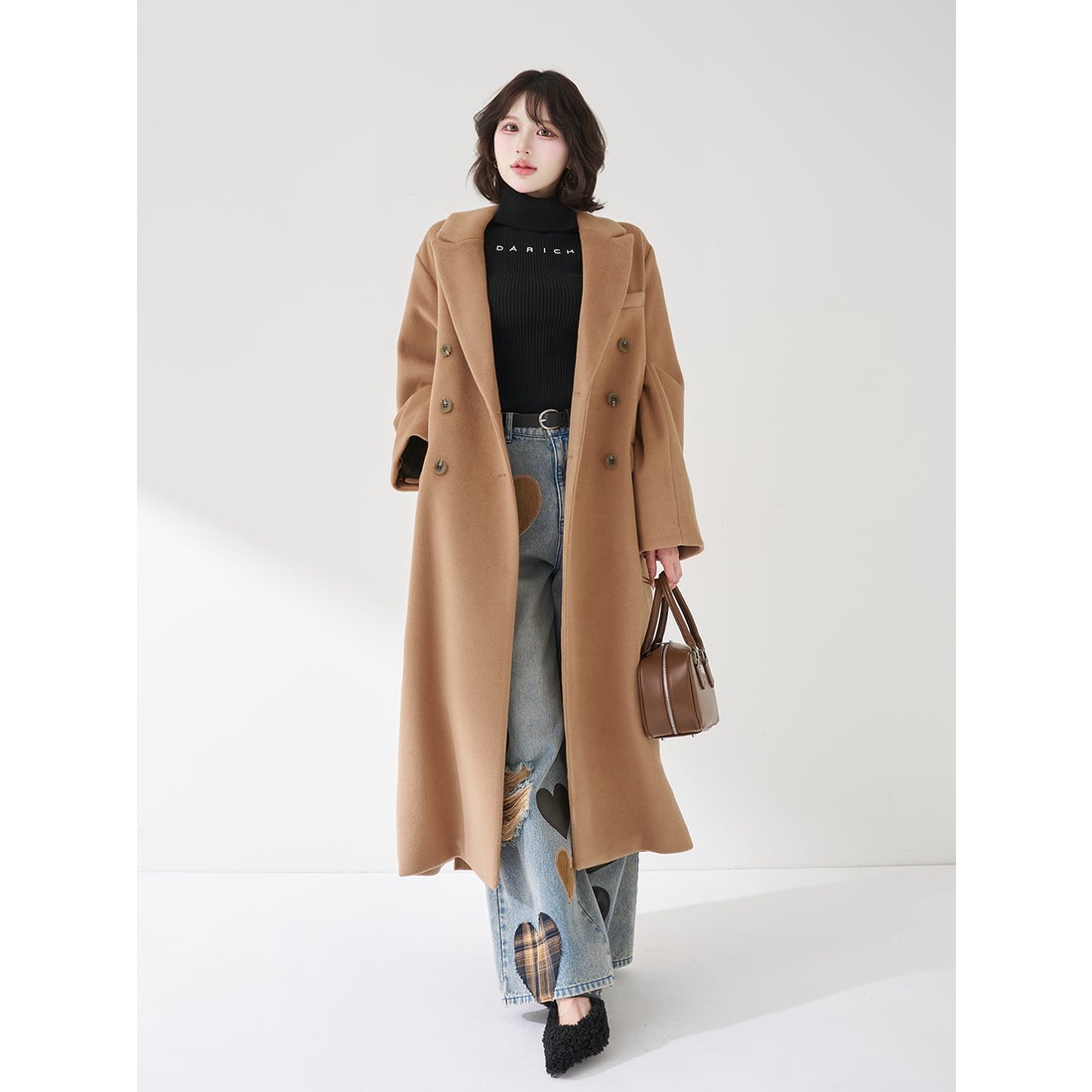 ダーリッチ Darich ダブルロングチェスターコート （ベージュ