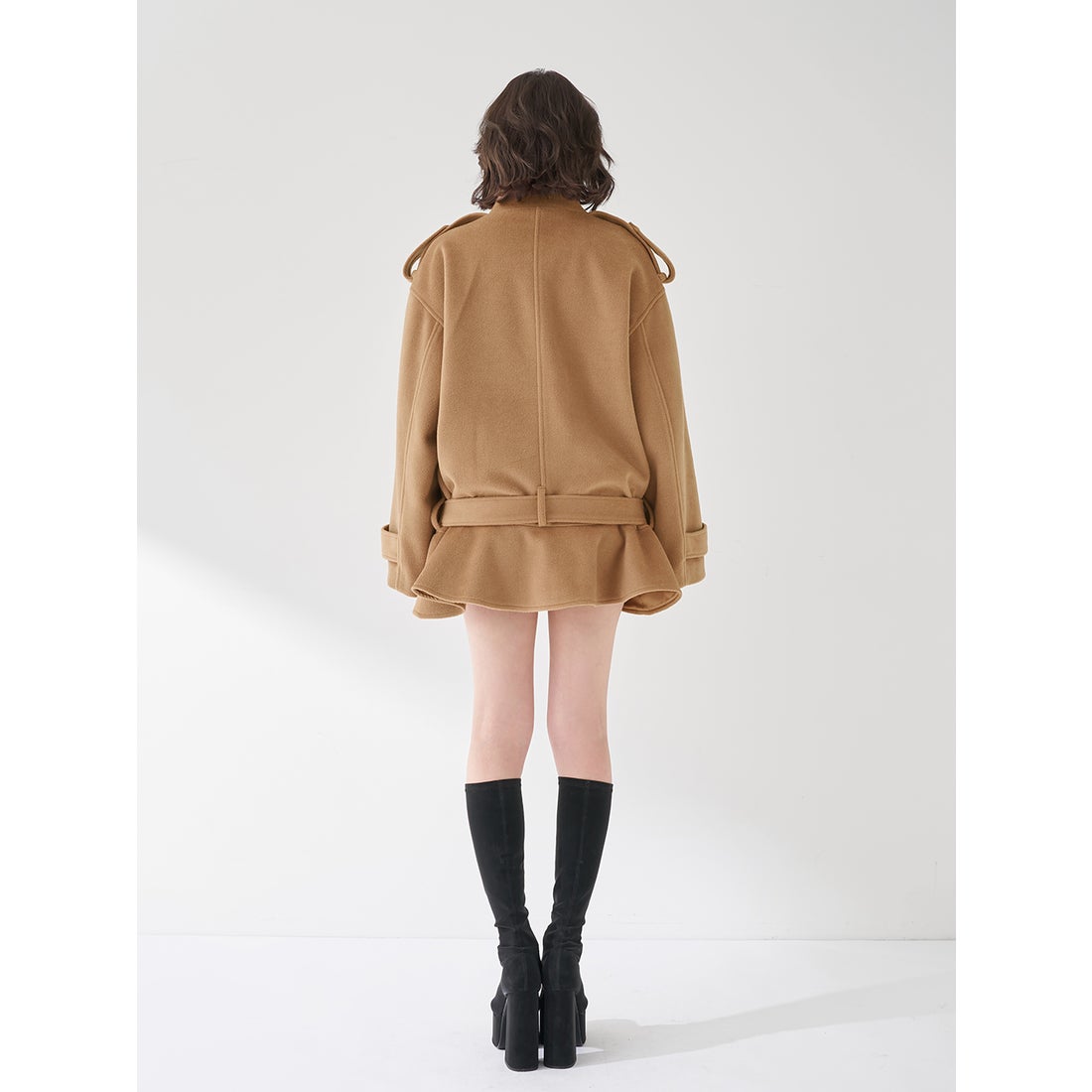 ダーリッチ Darich ドロップショルダージャケットコート （ベージュ