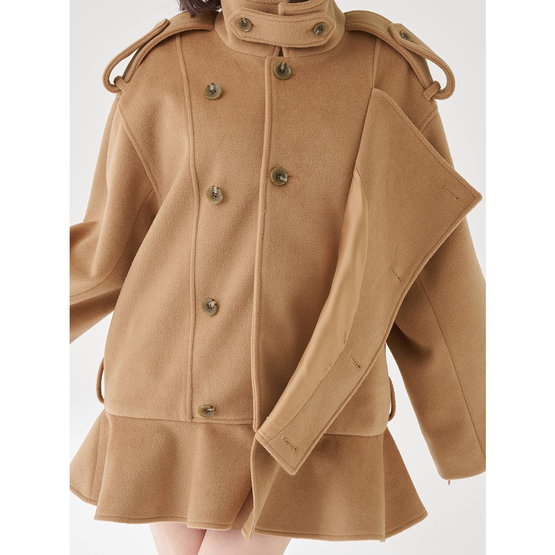 ダーリッチ Darich ドロップショルダージャケットコート （グレー