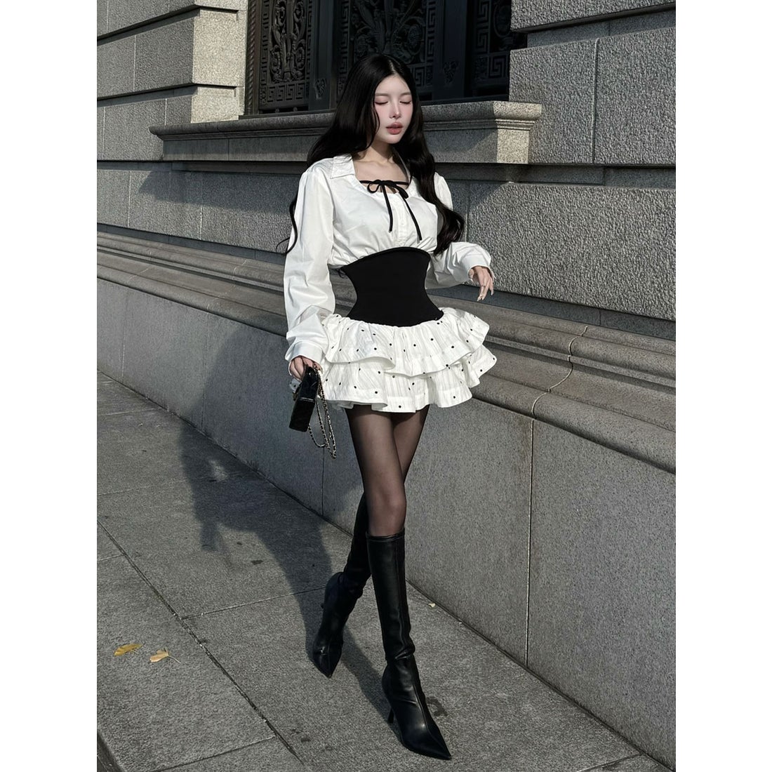 ダーリッチ Darich ボリュームフレアセットアップ （グレー