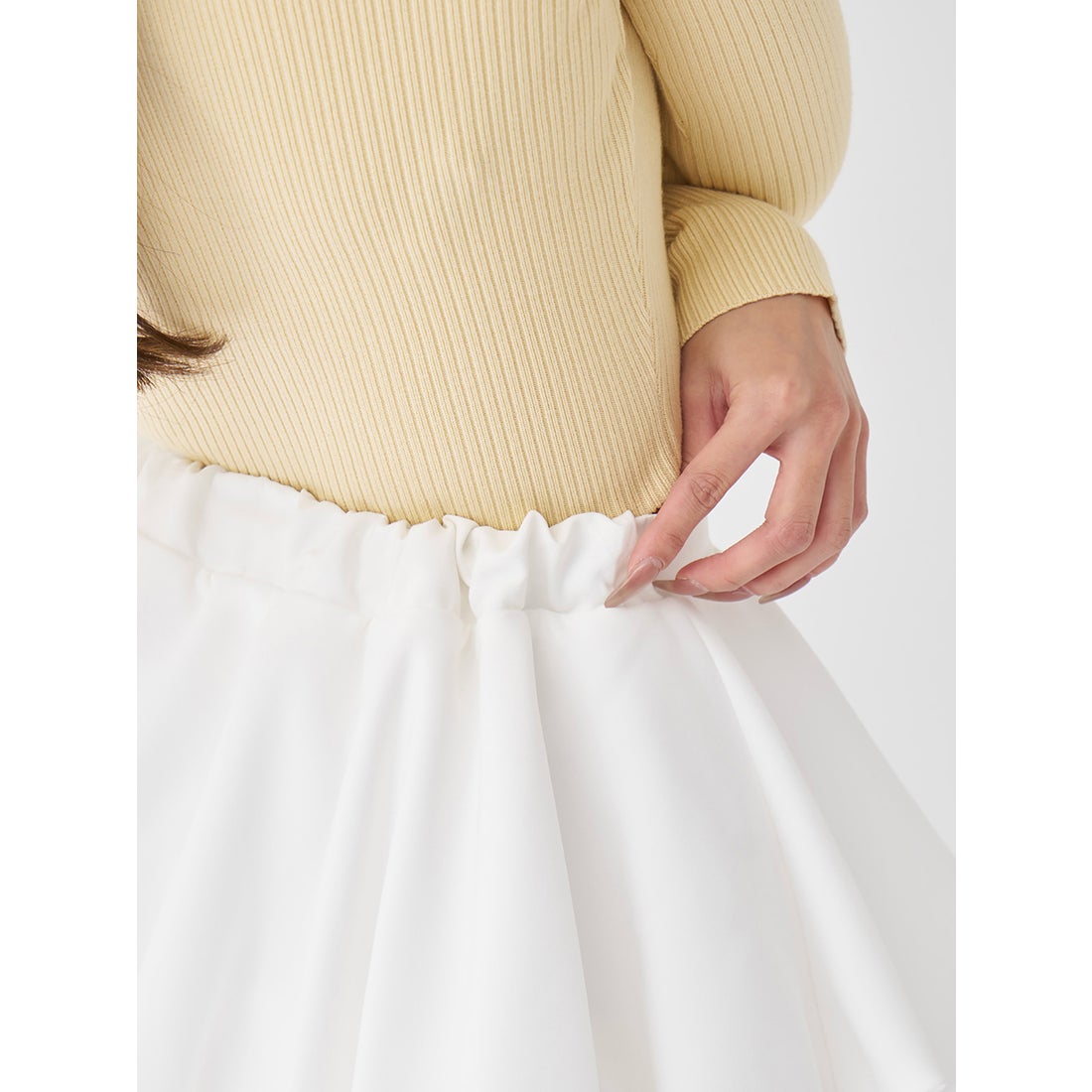 ダーリッチ Darich ボリュームバルーンミニスカート （ホワイト