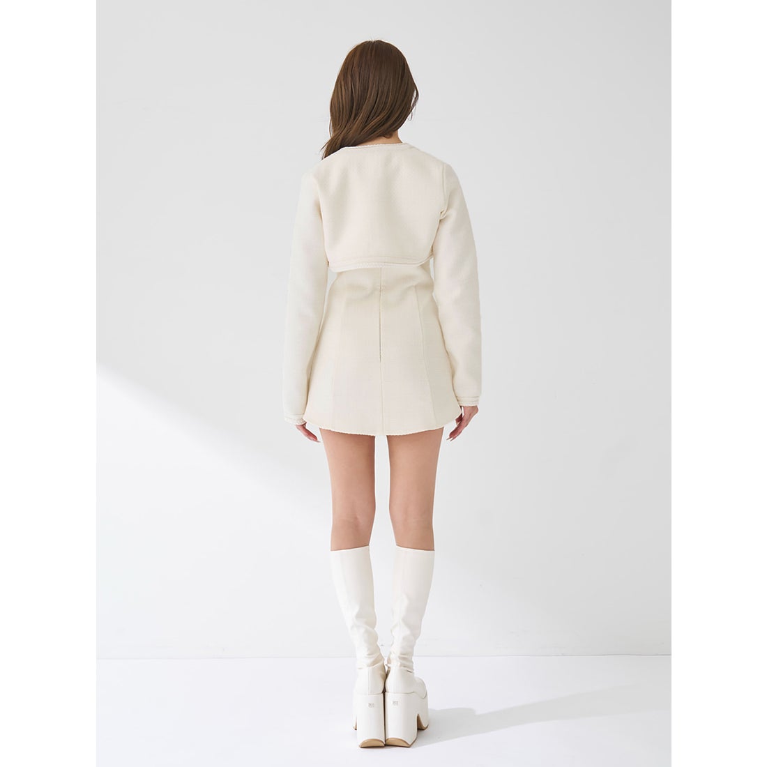 ダーリッチ Darich ツイードアンサンブルノースリミニワンピース