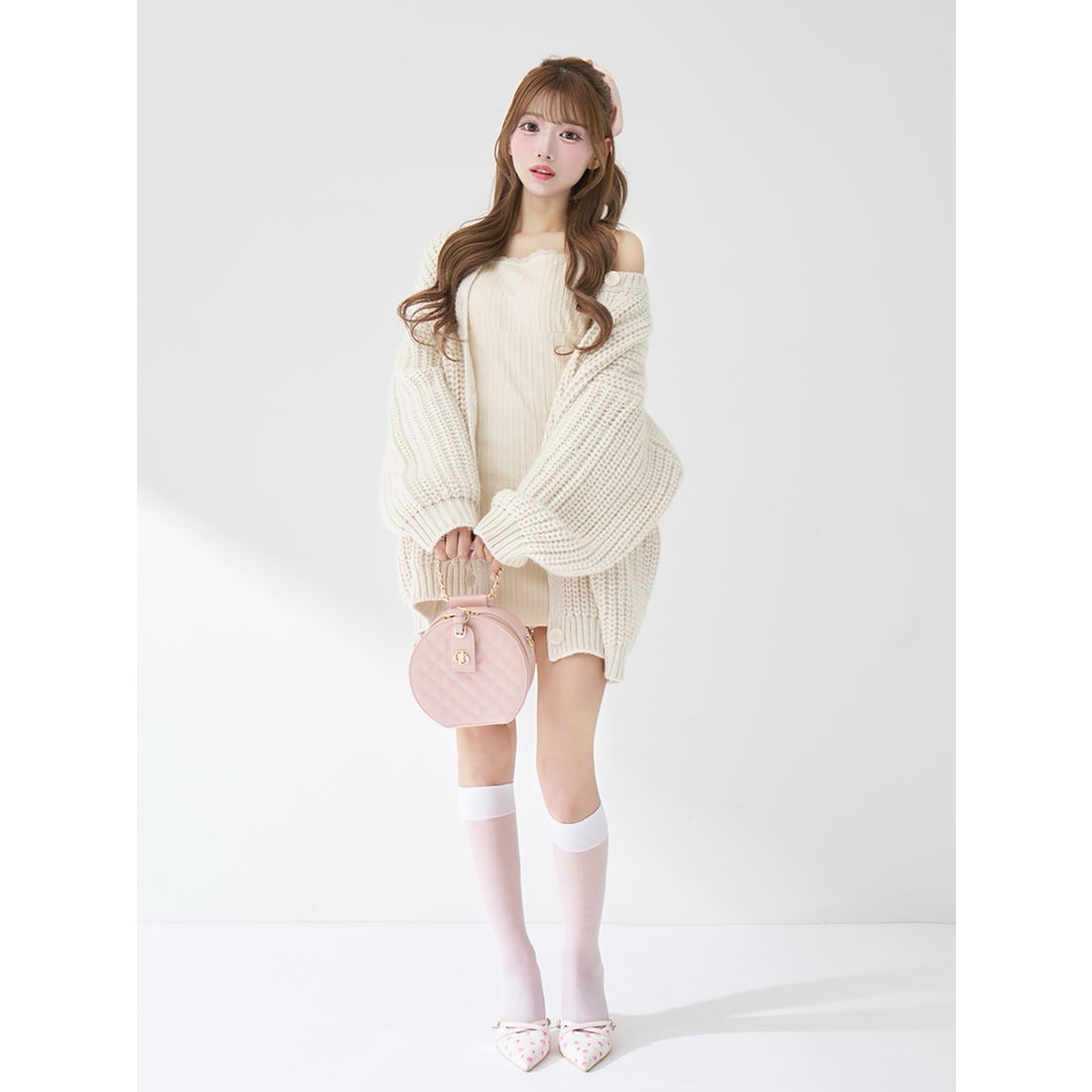 ダーリッチ Darich ケーブルニットソーセットミニワンピース