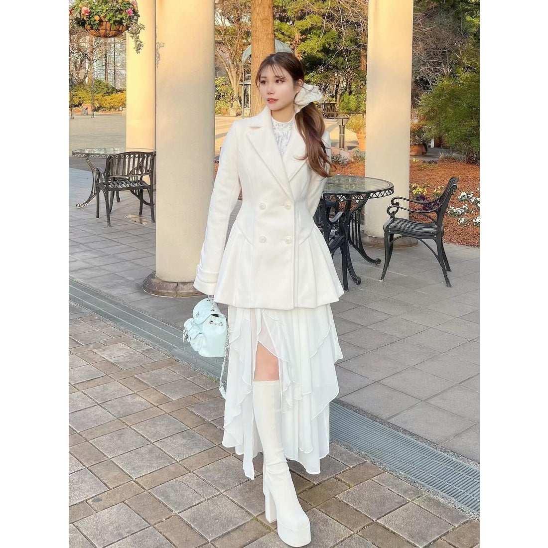 ダーリッチ Darich パネルデザインシルエットぺプラムジャケット