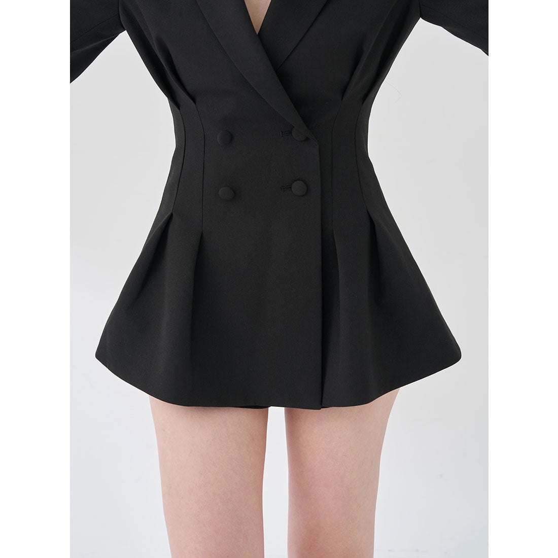 ダーリッチ Darich パネルデザインシルエットぺプラムジャケット