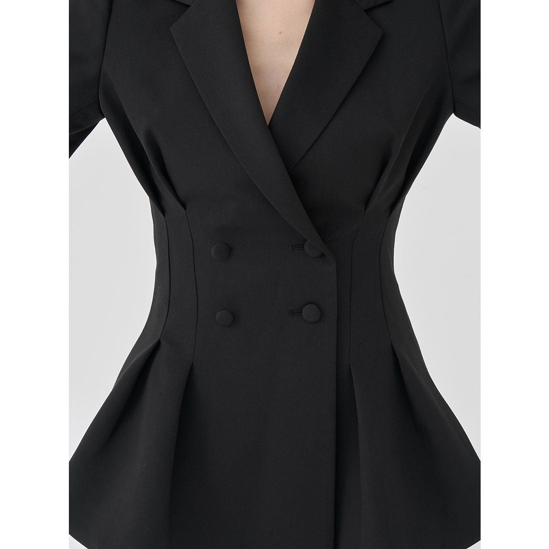 ダーリッチ Darich パネルデザインシルエットぺプラムジャケット