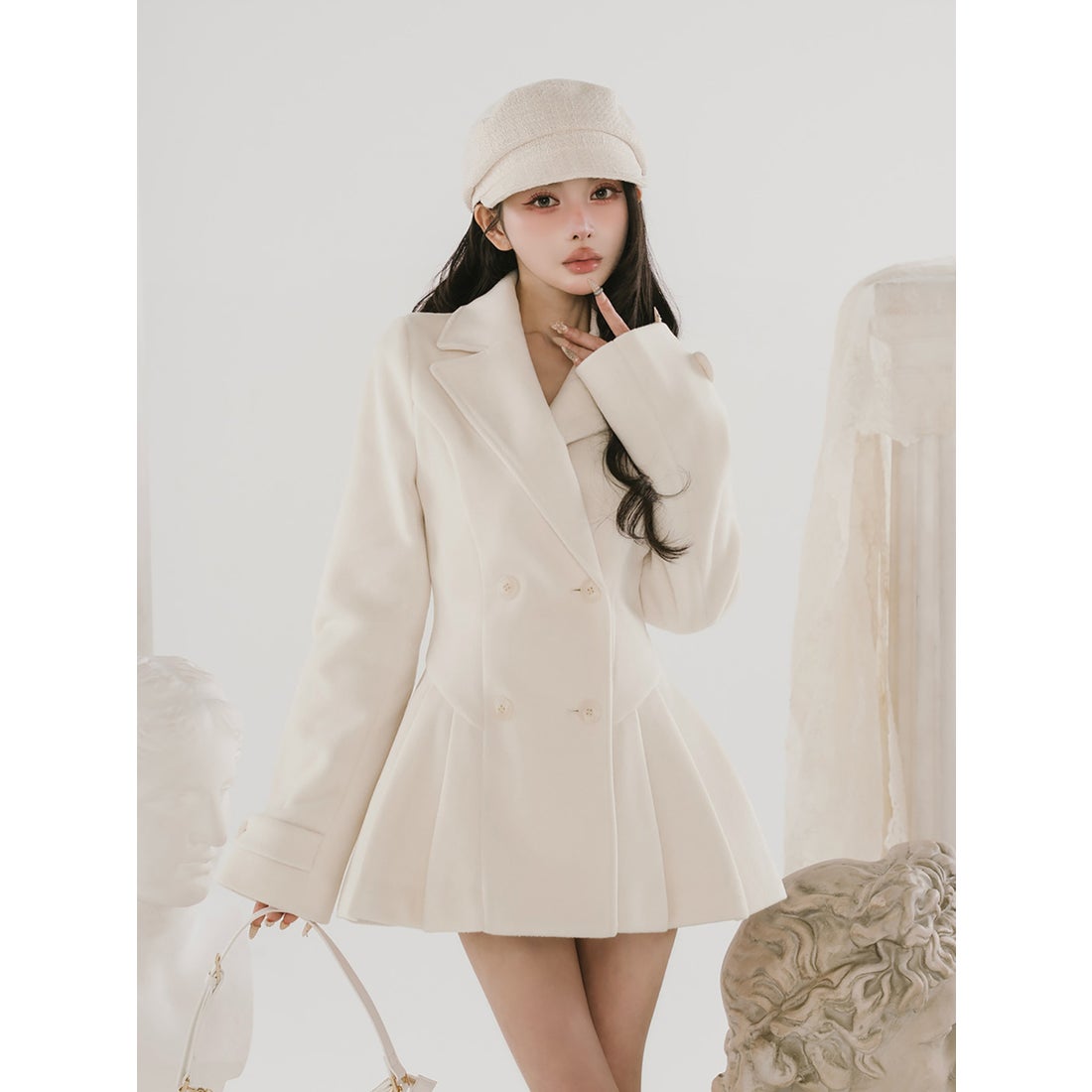 ダーリッチ Darich プリンセスラインジャケットコート （アイボリー