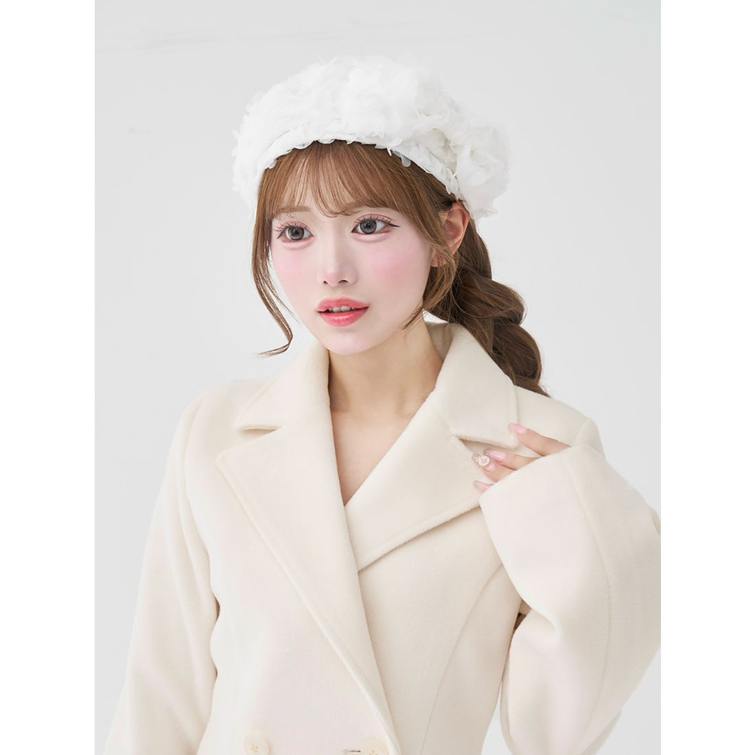 ダーリッチ Darich プリンセスラインジャケットコート （アイボリー