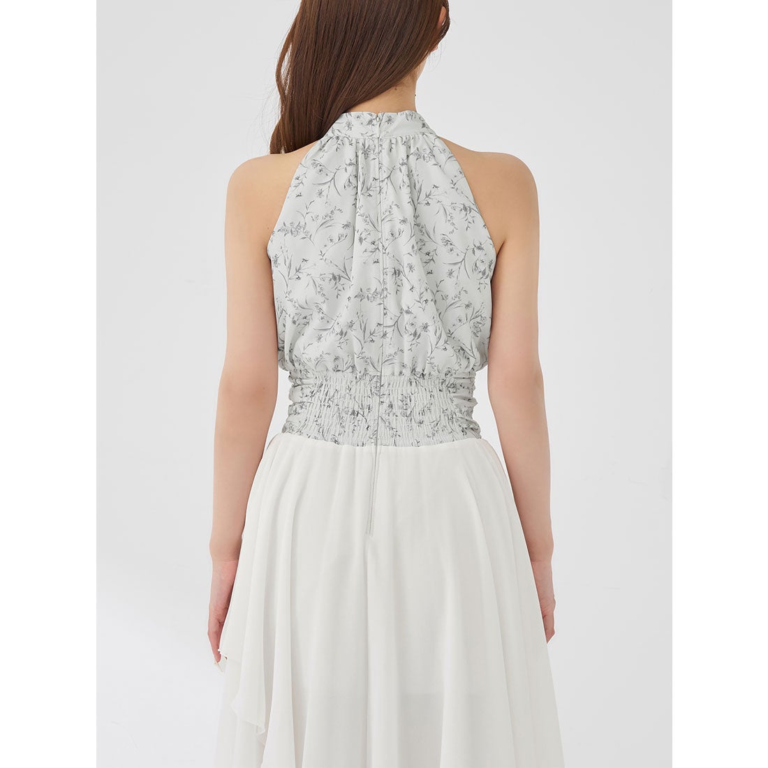 ダーリッチ Darich アメスリギャザーシフォンロングワンピース