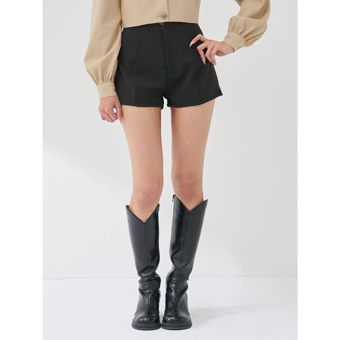 ダーリッチ Darich サイドアップショートパンツ （ブラック