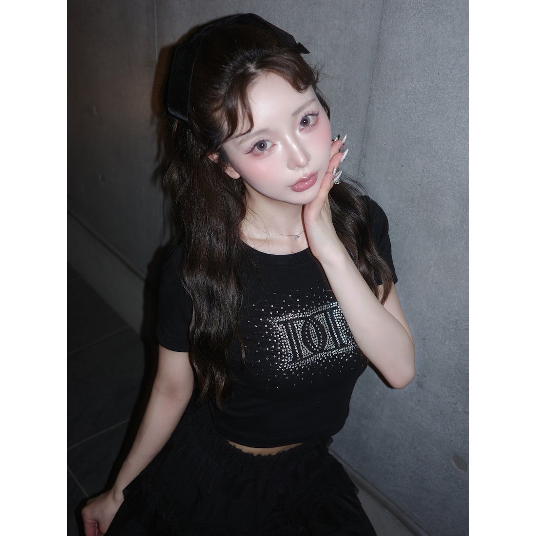 ダーリッチ Darich シャイニーDDロゴコンパクトTシャツ （ブラック