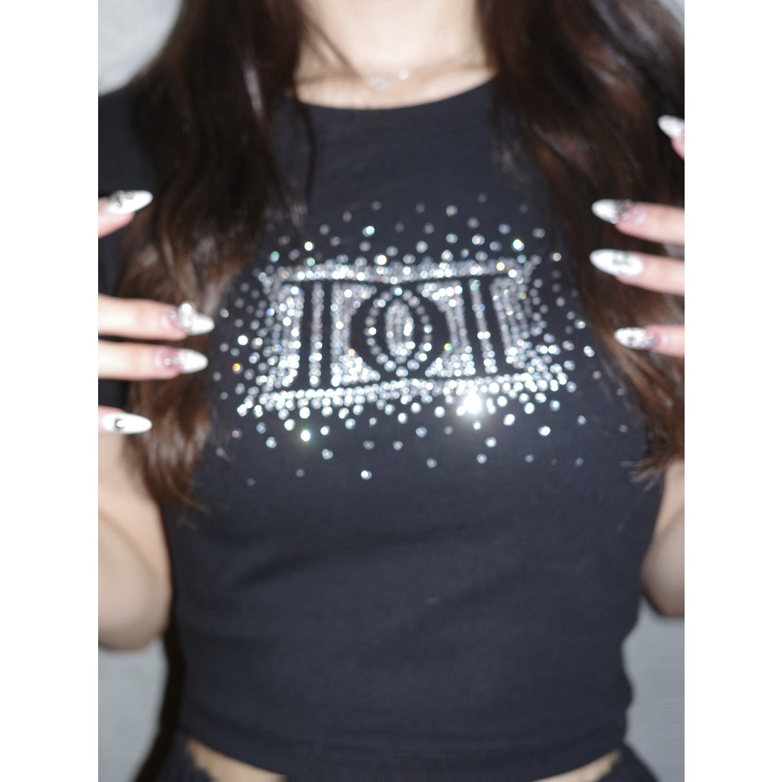 ダーリッチ Darich シャイニーDDロゴコンパクトTシャツ （ブラック