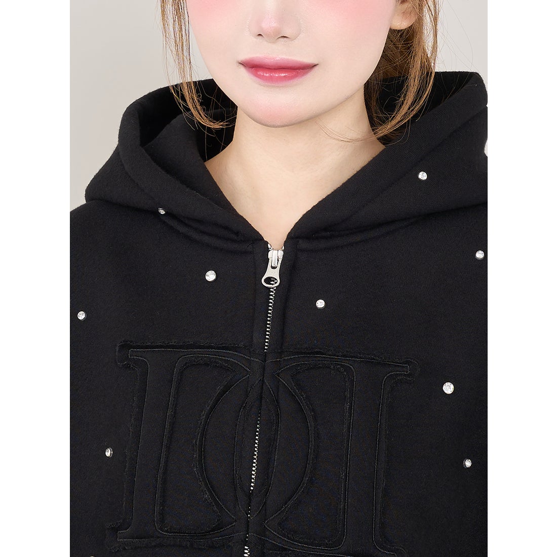 ダーリッチ Darich DDロゴビジュージップパーカー （ホワイト