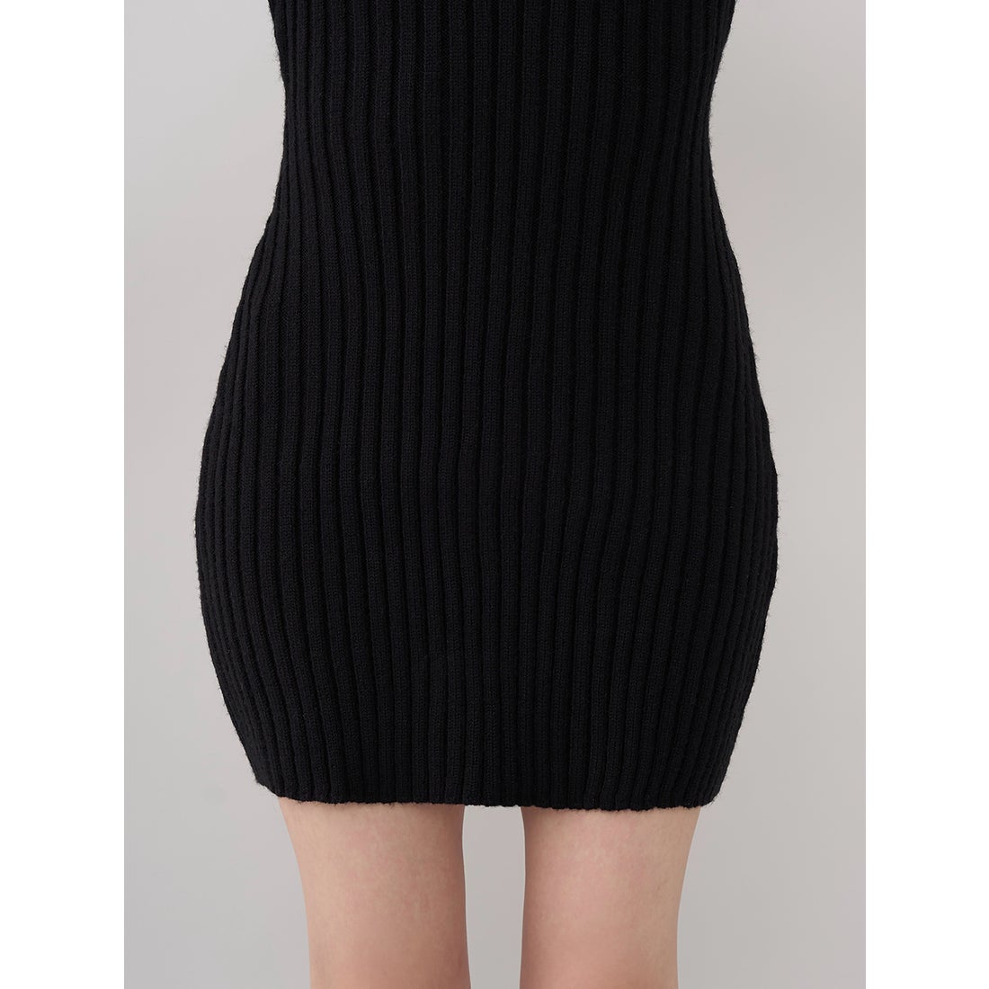 ダーリッチ Darich レイヤードライクニットミニワンピース （ブラック