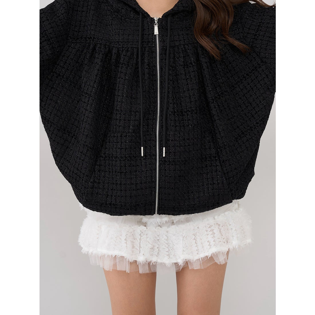 ダーリッチ Darich ツイードカーゴセットアップ （ブラック